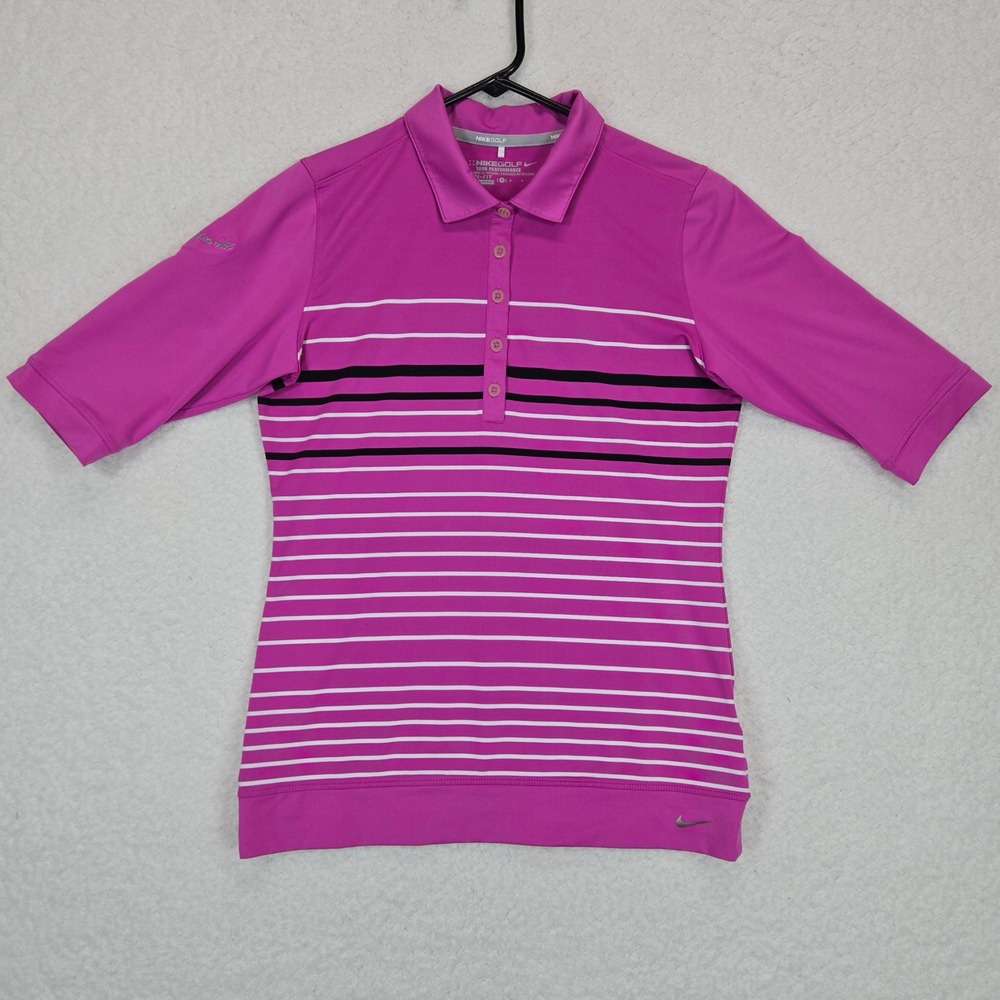 Nike Golf Tour Performance Southern Hills Country Club Polo Fuchsia Women's S